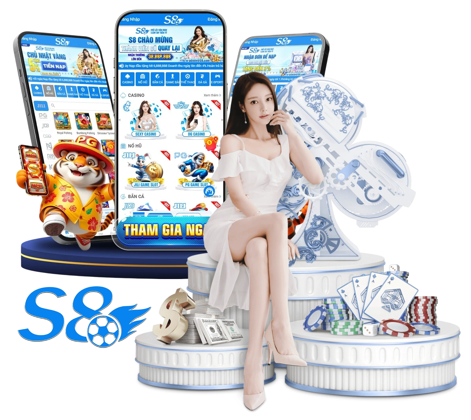 Hình ảnh dịch vụ ứng dụng S8 trên điện thoại